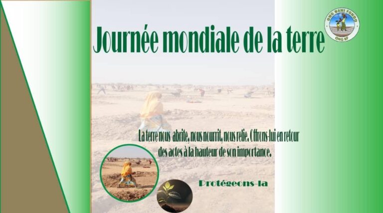 22 avril est Dédié a une journée speciale qui est la Journée Mondiale de la terre